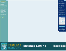 Tablet Screenshot of chanukahmahjong.com